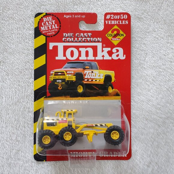 1999 Tonka lot of 3 Mighty Grader, Mighty Dump Truck, and Mighty Backhoe - Picture 4 of 8